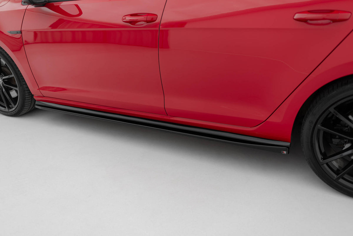Side Skirts Diffusers V.4 suitable for Volkswagen Golf R / R-Line Mk7 Facelift