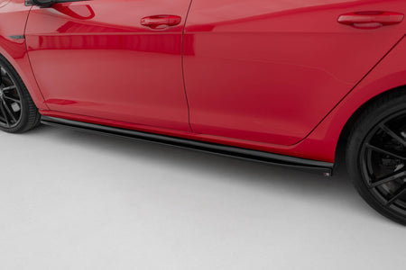 Side Skirts Diffusers V.4 suitable for Volkswagen Golf R / R-Line Mk7 Facelift