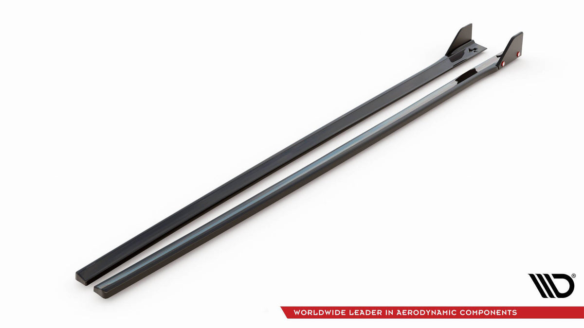 Side Skirts Diffusers V.5 + Flaps suitable for Hyundai I30 N / N-Line Hatchback / Fastback Mk3 / Mk3 Facelift