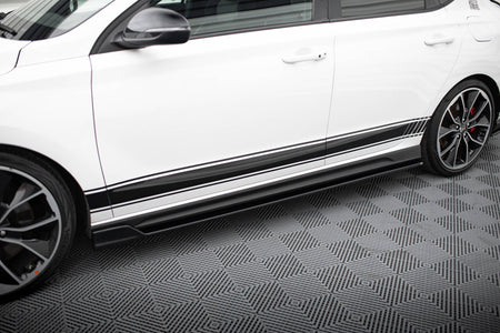 Side Skirts Diffusers V.5 suitable for Hyundai I30 N / N-Line Hatchback / Fastback Mk3 / Mk3 Facelift
