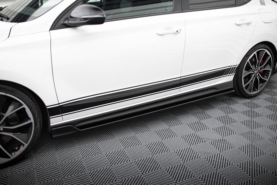 Side Skirts Diffusers V.5 suitable for Hyundai I30 N / N-Line Hatchback / Fastback Mk3 / Mk3 Facelift