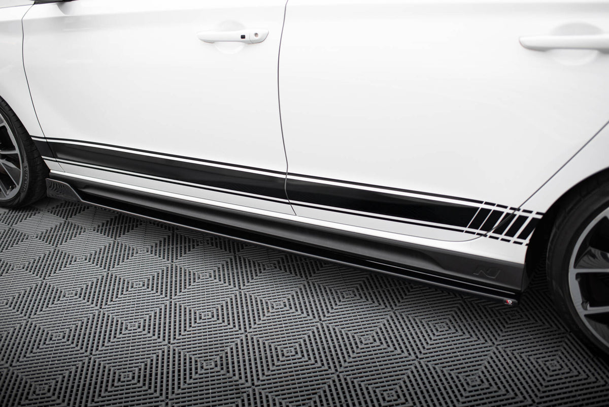Side Skirts Diffusers V.5 suitable for Hyundai I30 N / N-Line Hatchback / Fastback Mk3 / Mk3 Facelift
