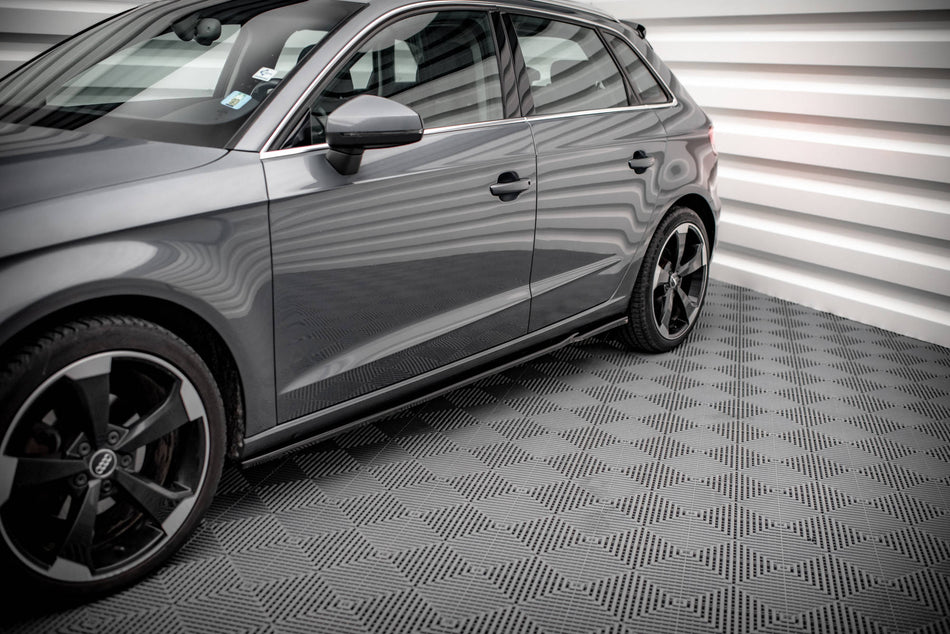 Side Skirts Diffusers suitable for Audi A3 Sportback 8V