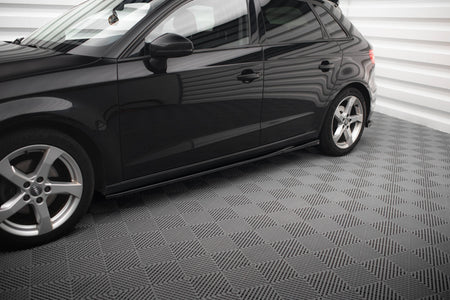 Side Skirts Diffusers suitable for Audi A3 Sportback 8V Facelift
