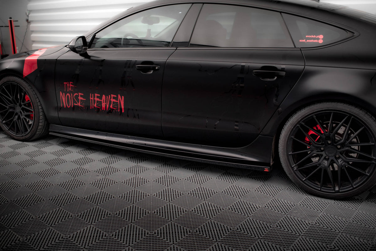 Side Skirts Diffusers suitable for Audi A7 RS7 Look C7