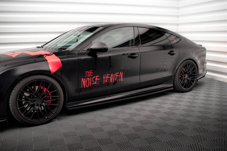 Side Skirts Diffusers suitable for Audi A7 RS7 Look C7