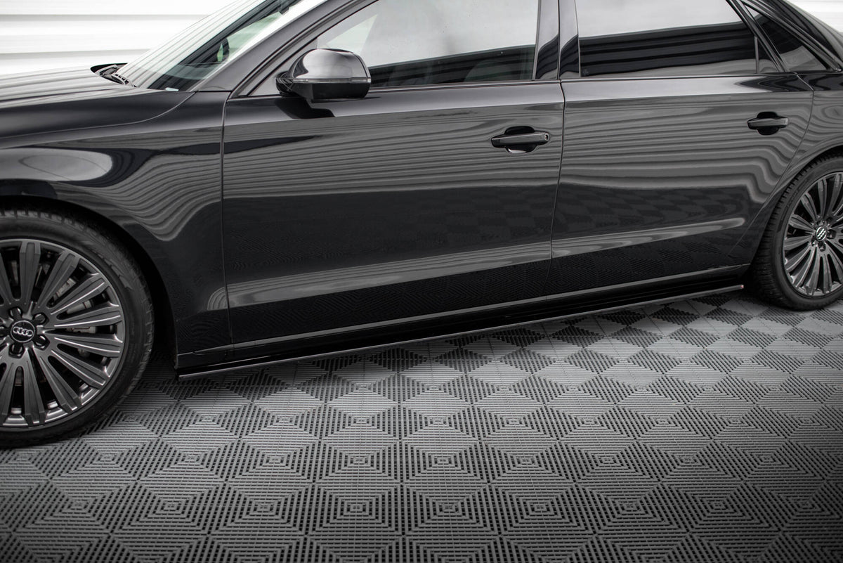 Side Skirts Diffusers suitable for Audi A8 Long D4