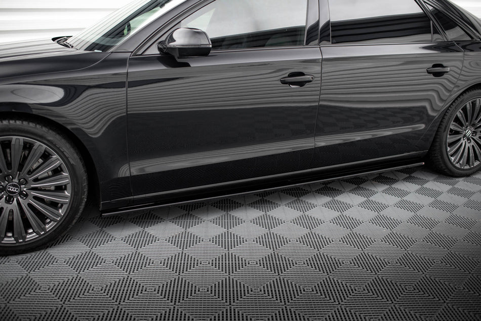 Side Skirts Diffusers suitable for Audi A8 Long D4