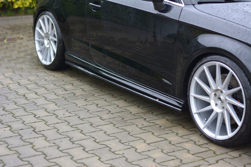 Side Skirts Diffusers suitable for Audi S3/A3 S-Line Hatchback 8V/8V Facelift