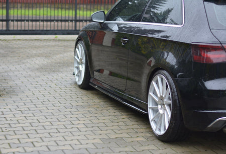 Side Skirts Diffusers suitable for Audi S3/A3 S-Line Hatchback 8V/8V Facelift