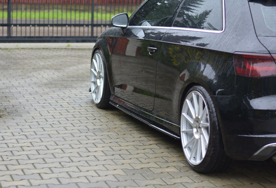 Side Skirts Diffusers suitable for Audi S3/A3 S-Line Hatchback 8V/8V Facelift