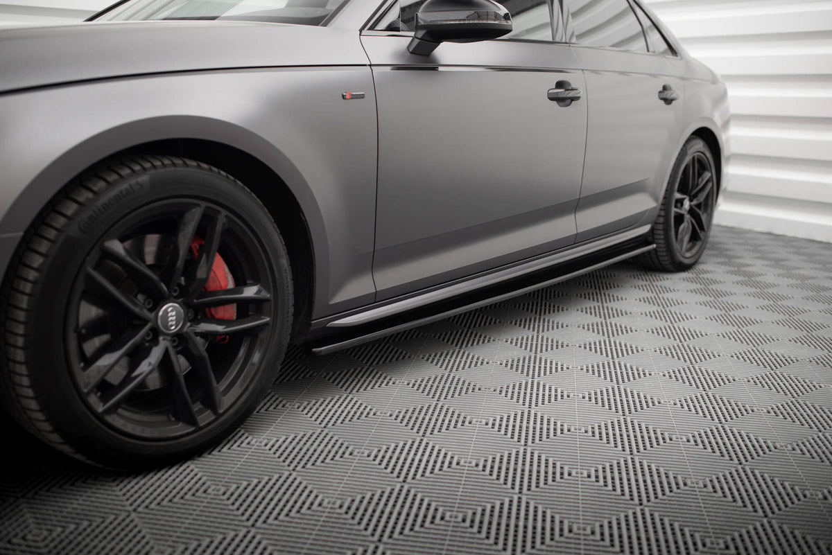 Side Skirts Diffusers suitable for Audi S4 / A4 S-Line / A4 Competiton B9