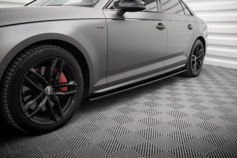 Side Skirts Diffusers suitable for Audi S4 / A4 S-Line / A4 Competiton B9