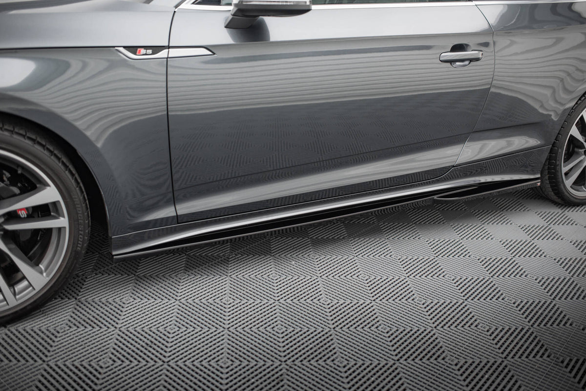 Side Skirts Diffusers suitable for Audi S5 Coupe / A5 S-Line Coupe F5 Facelift