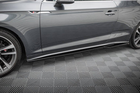 Side Skirts Diffusers suitable for Audi S5 Coupe / A5 S-Line Coupe F5 Facelift