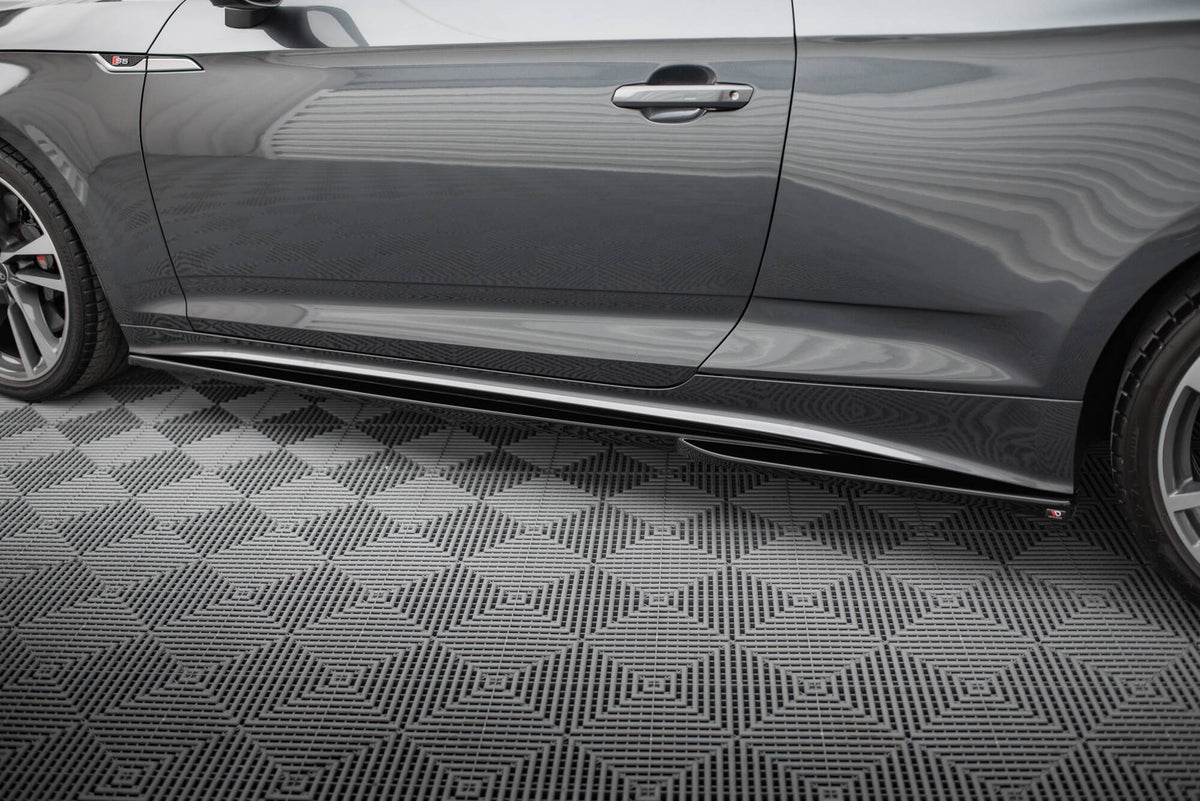 Side Skirts Diffusers suitable for Audi S5 Coupe / A5 S-Line Coupe F5 Facelift