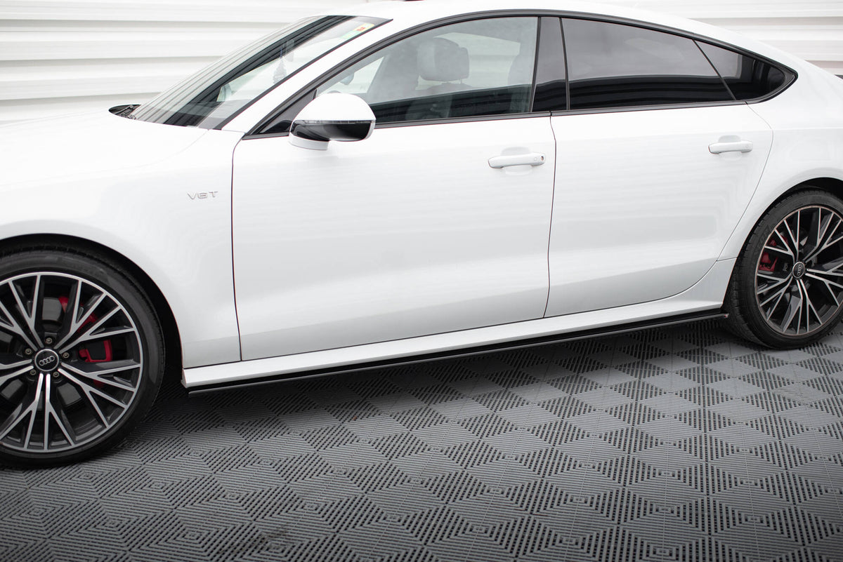 Side Skirts Diffusers suitable for Audi S7 / A7 S-Line C7 FL