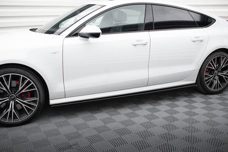 Side Skirts Diffusers suitable for Audi S7 / A7 S-Line C7 FL