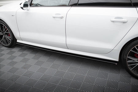 Side Skirts Diffusers suitable for Audi S7 / A7 S-Line C7 FL