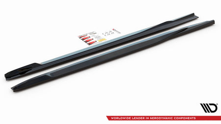 Side Skirts Diffusers suitable for BMW X5M F95 / F95 Facelift