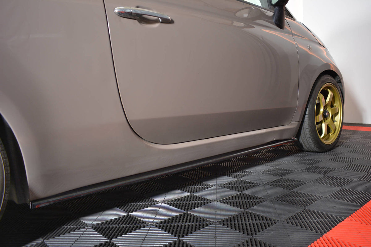 Side Skirts Diffusers suitable for Fiat 500