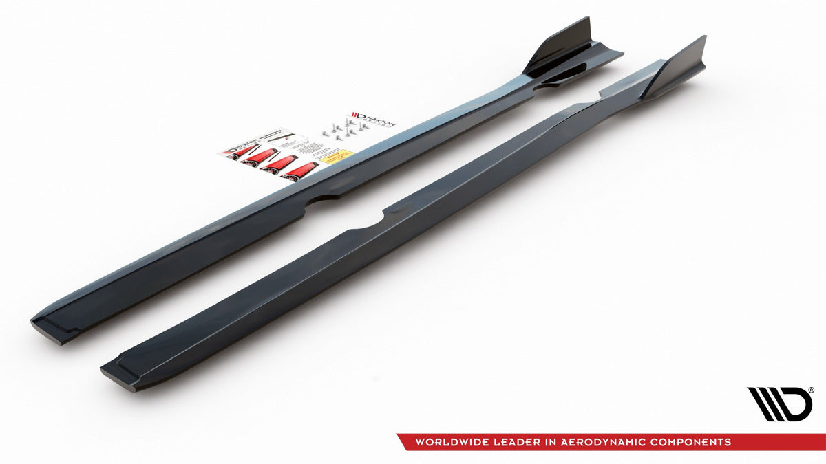 Side Skirts Diffusers suitable for Ford Fiesta 7 ST Facelift