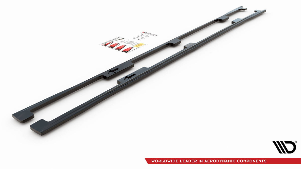 Side Skirts Diffusers suitable for Lexus LS Long Wheelbase Mk4 Facelift