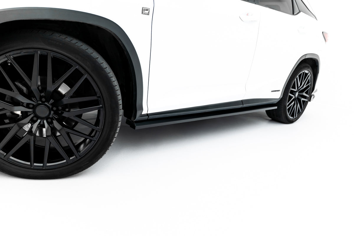Side Skirts Diffusers suitable for Lexus RX F-Sport Mk4 Facelift (version without OEM step rails)