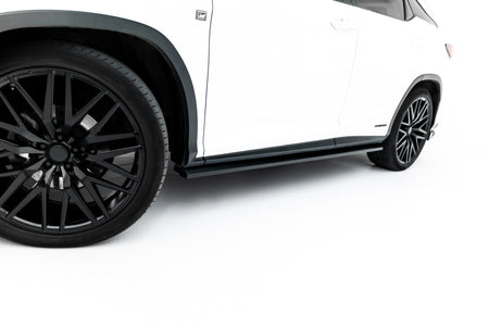 Side Skirts Diffusers suitable for Lexus RX F-Sport Mk4 Facelift (version without OEM step rails)