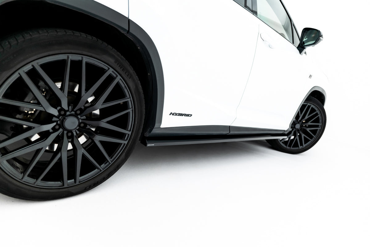 Side Skirts Diffusers suitable for Lexus RX F-Sport Mk4 Facelift (version without OEM step rails)