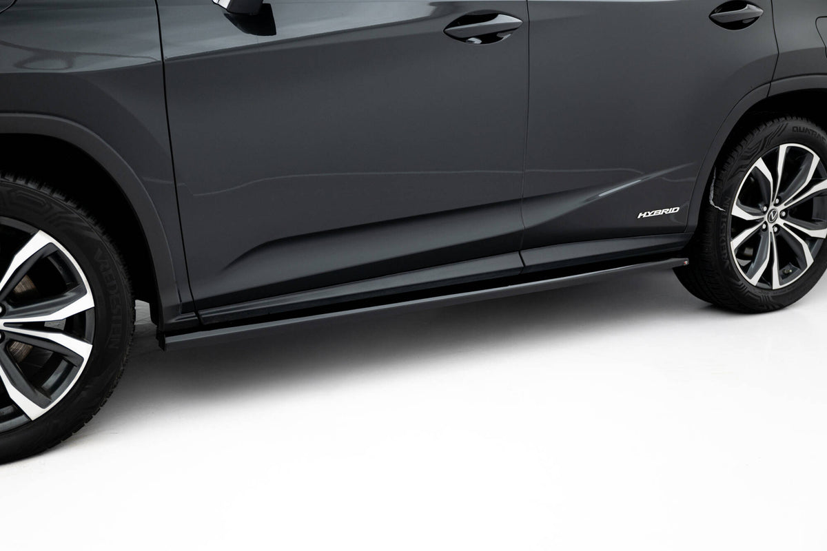 Side Skirts Diffusers suitable for Lexus RX Mk4 Facelift (version without OEM step rails)