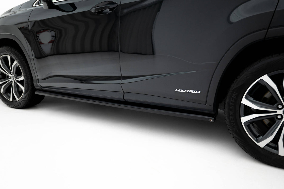Side Skirts Diffusers suitable for Lexus RX Mk4 Facelift (version without OEM step rails)