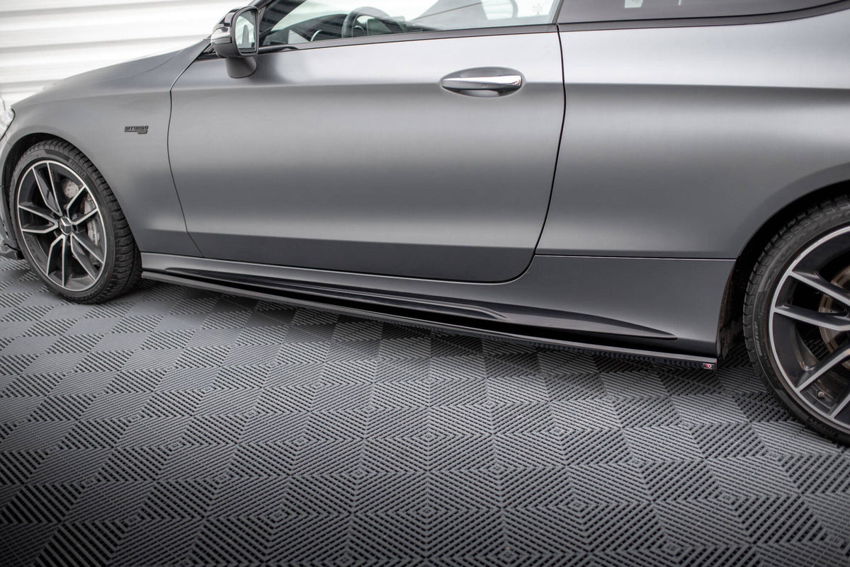 Side Skirts Diffusers suitable for Mercedes-AMG C43 Coupe / Cabrio C205 Facelift / A205 Facelift