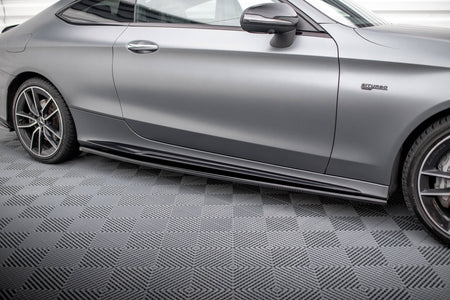 Side Skirts Diffusers suitable for Mercedes-AMG C43 Coupe / Cabrio C205 Facelift / A205 Facelift