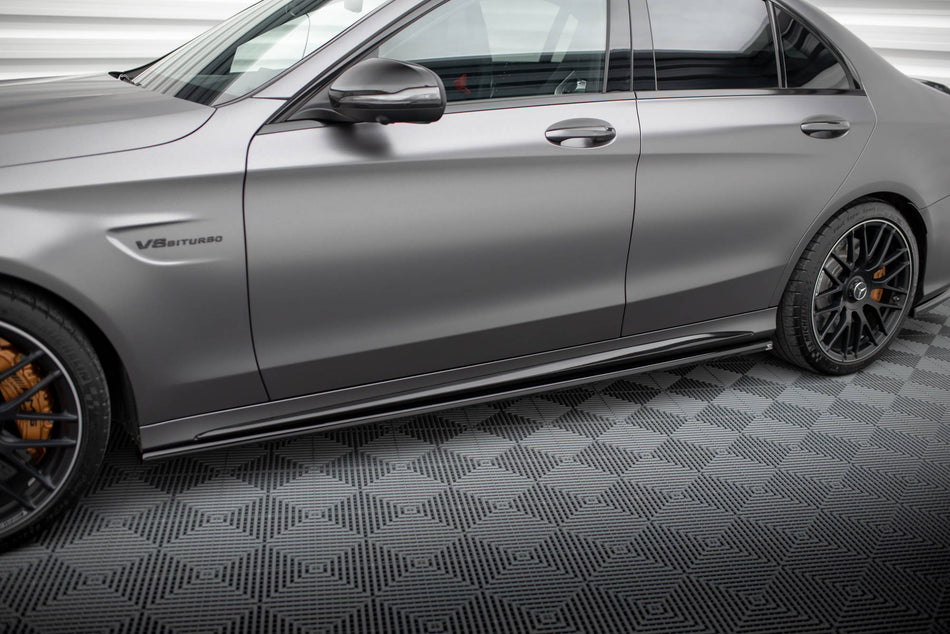 Side Skirts Diffusers suitable for Mercedes-AMG C63 Sedan / Estate W205 Facelift