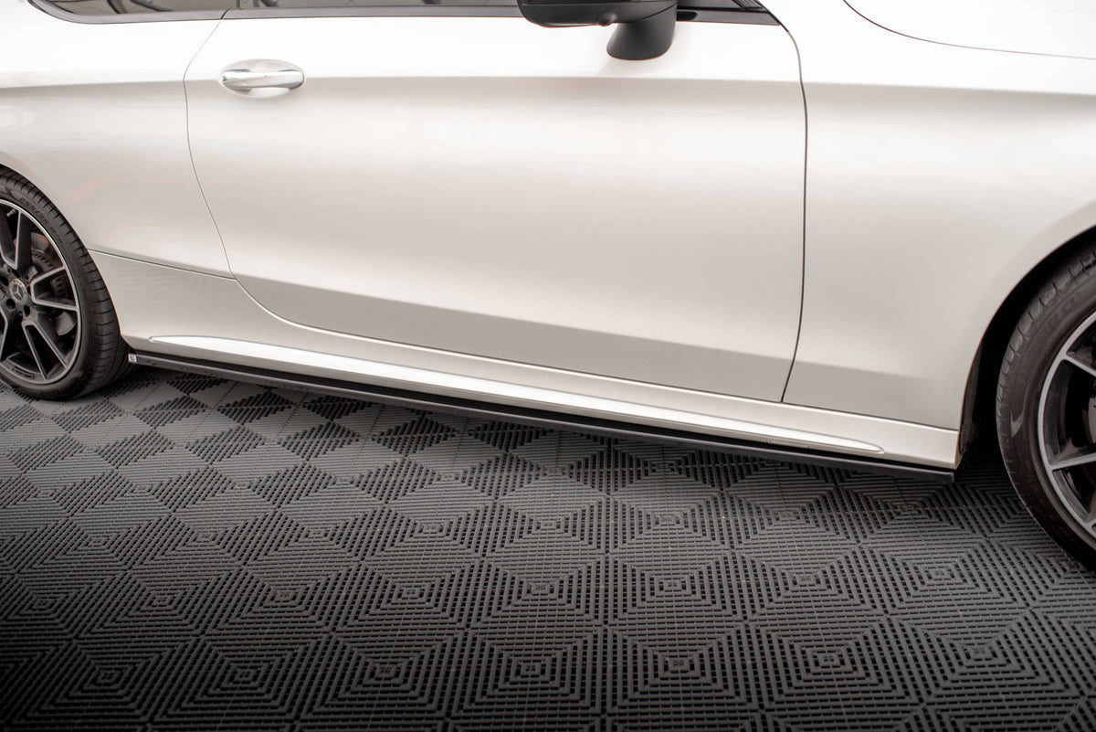 Side Skirts Diffusers suitable for Mercedes-Benz C Coupe AMG-Line C205 Facelift