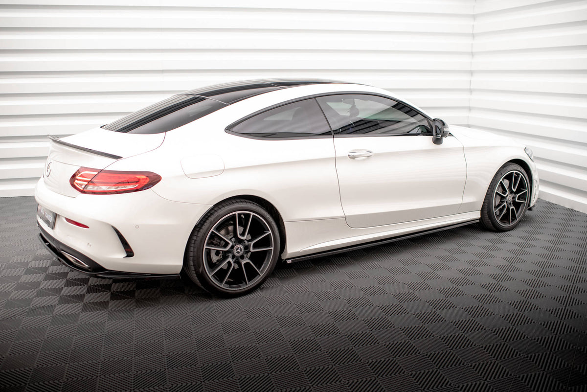 Side Skirts Diffusers suitable for Mercedes-Benz C Coupe AMG-Line C205 Facelift