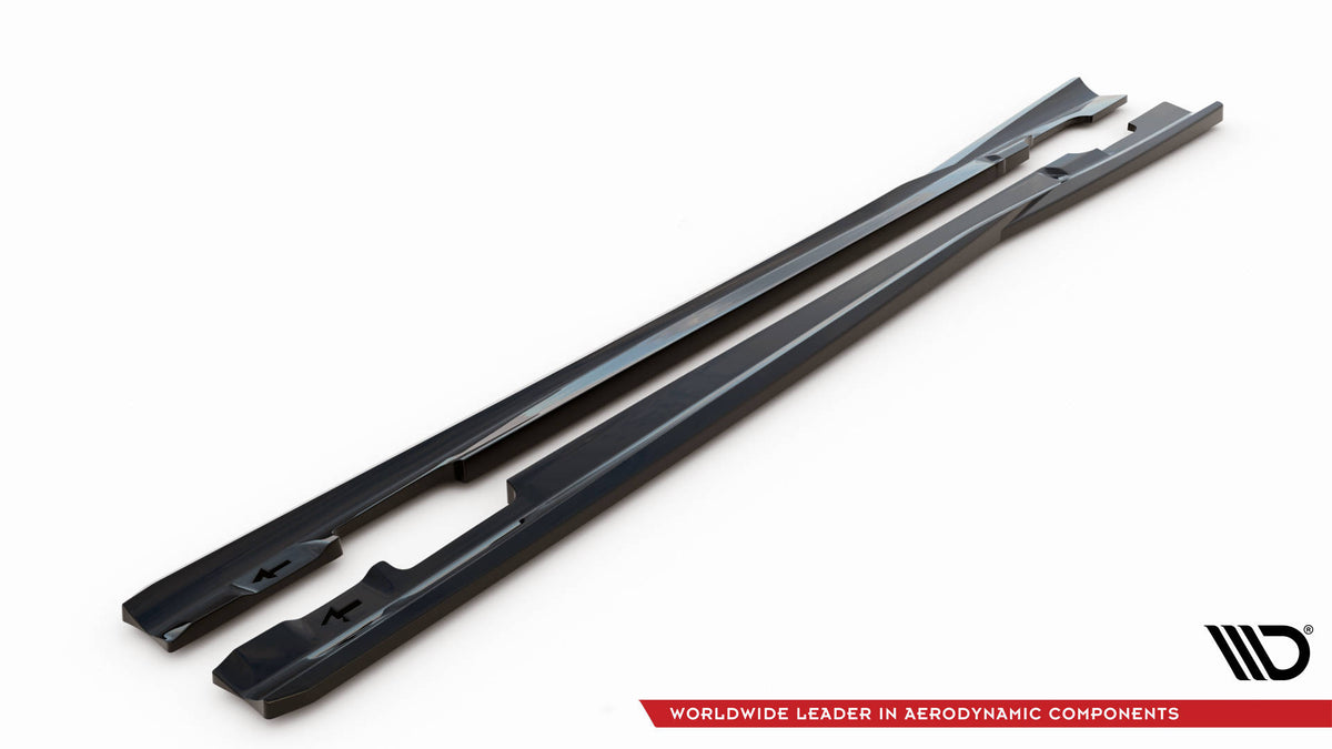 Side Skirts Diffusers suitable for Mercedes-Benz C Coupe / Sedan / Estate  AMG-Line C204 / W204 Facelift / S204 Facelift