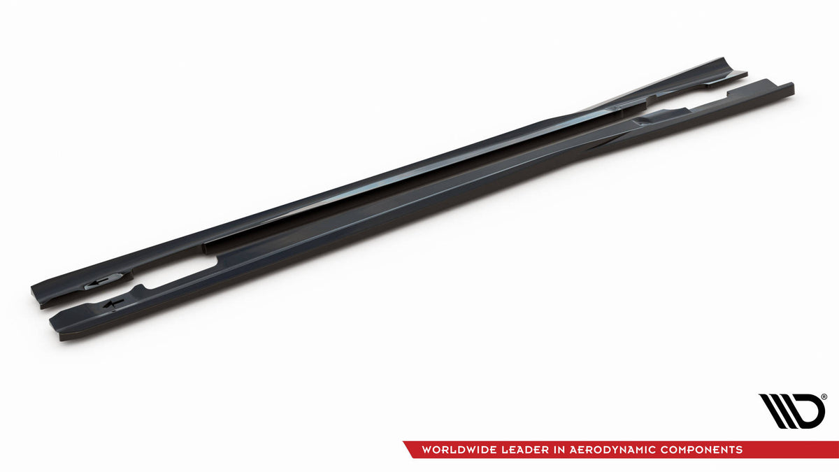 Side Skirts Diffusers suitable for Mercedes-Benz C Coupe / Sedan / Estate  AMG-Line C204 / W204 Facelift / S204 Facelift