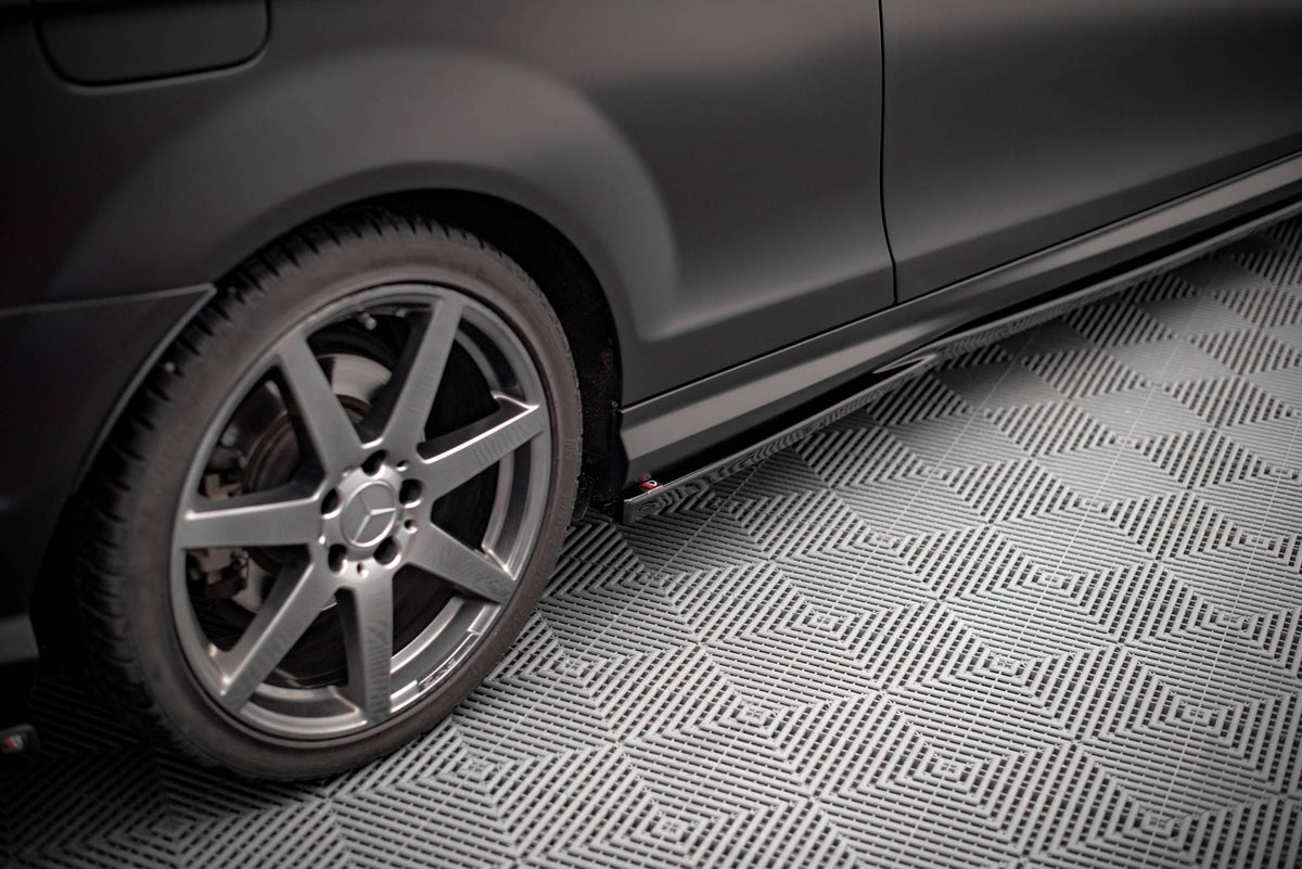 Side Skirts Diffusers suitable for Mercedes-Benz C Coupe / Sedan / Estate  AMG-Line C204 / W204 Facelift / S204 Facelift