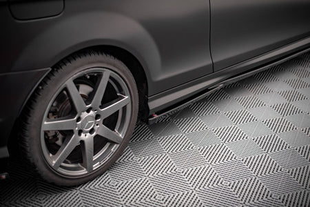 Side Skirts Diffusers suitable for Mercedes-Benz C Coupe / Sedan / Estate  AMG-Line C204 / W204 Facelift / S204 Facelift