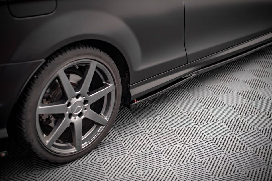 Side Skirts Diffusers suitable for Mercedes-Benz C Coupe / Sedan / Estate  AMG-Line C204 / W204 Facelift / S204 Facelift
