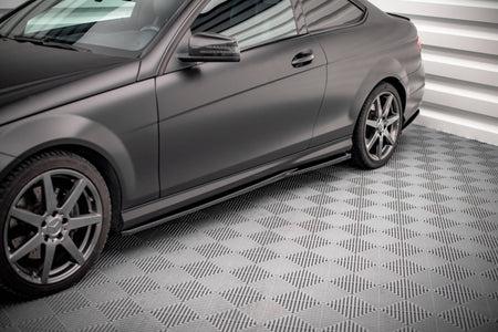 Side Skirts Diffusers suitable for Mercedes-Benz C Coupe / Sedan / Estate  AMG-Line C204 / W204 Facelift / S204 Facelift