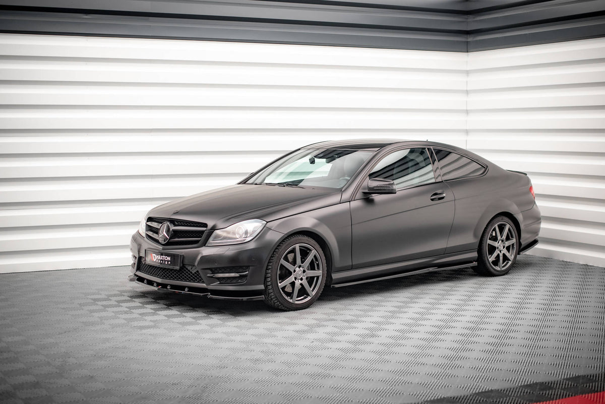 Side Skirts Diffusers suitable for Mercedes-Benz C Coupe / Sedan / Estate  AMG-Line C204 / W204 Facelift / S204 Facelift