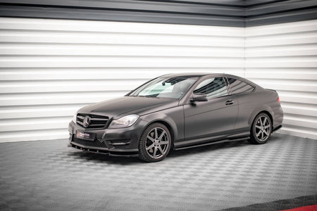 Side Skirts Diffusers suitable for Mercedes-Benz C Coupe / Sedan / Estate  AMG-Line C204 / W204 Facelift / S204 Facelift