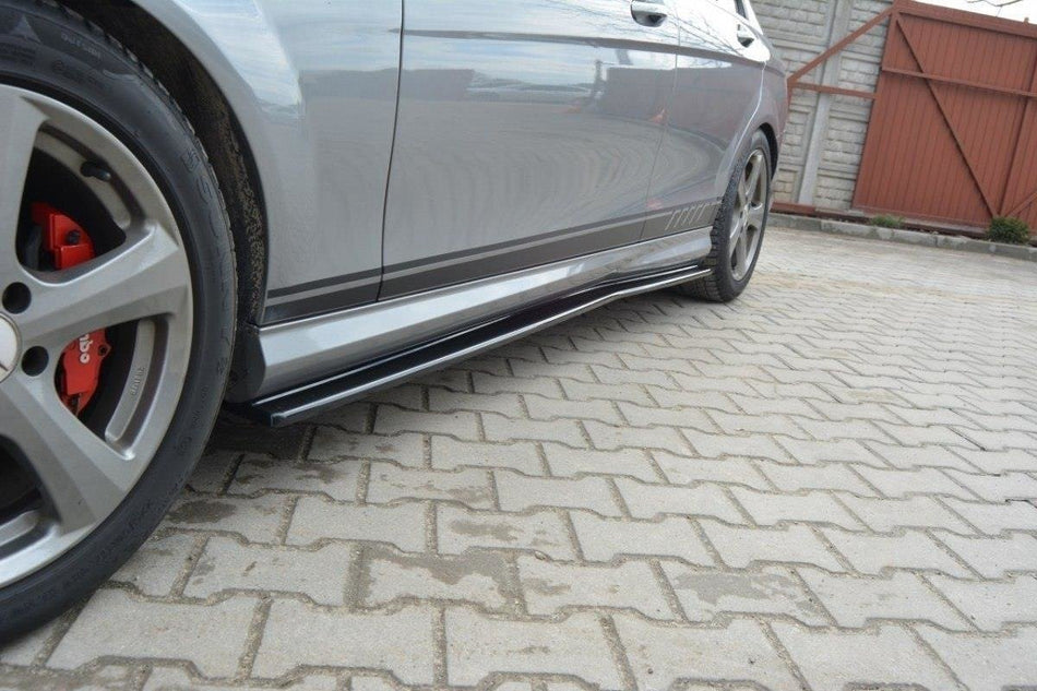Side Skirts Diffusers suitable for Mercedes-Benz C Sedan / Estate AMG-Line W204 / S204
