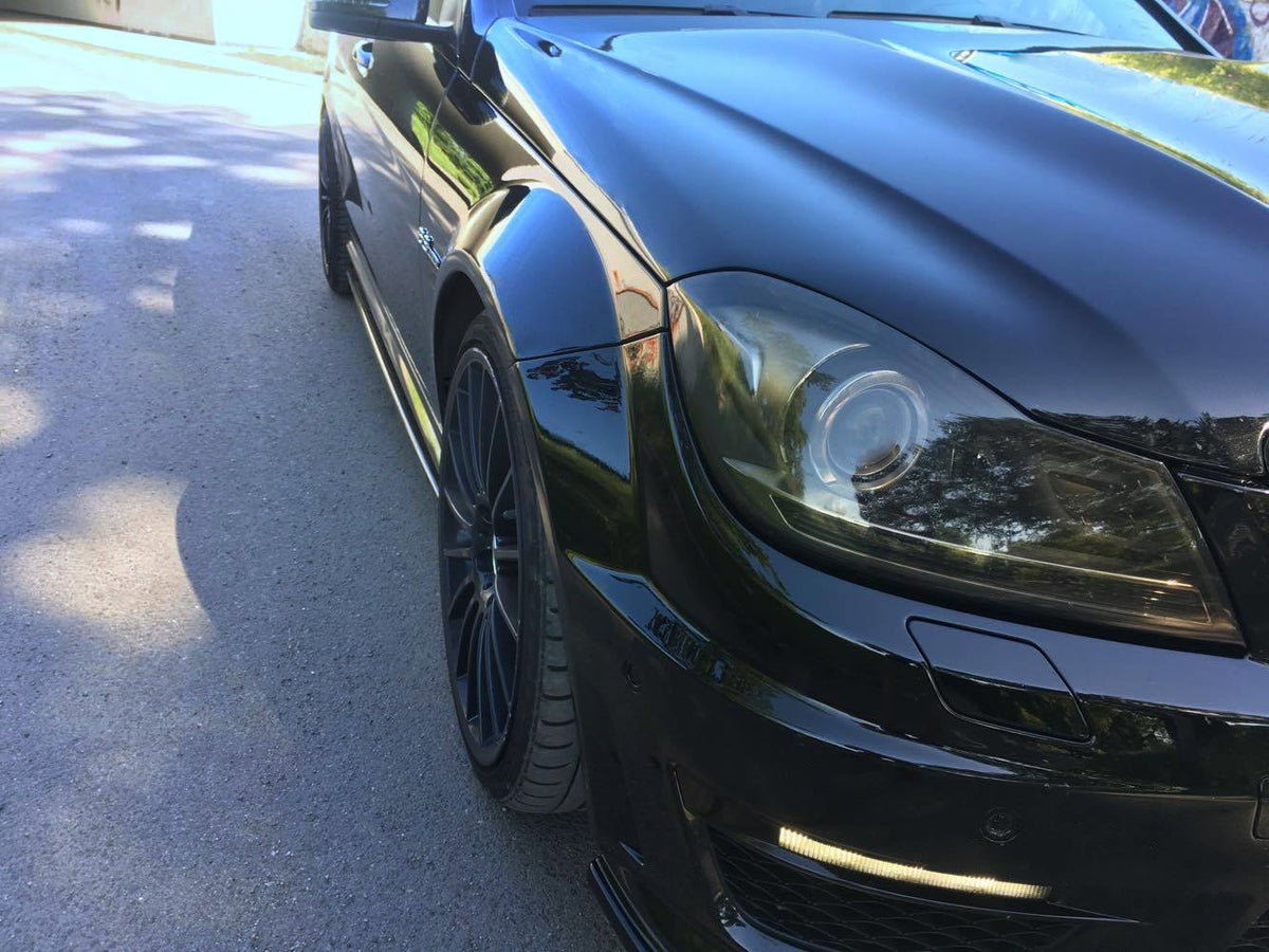 Side Skirts Diffusers  suitable for Mercedes-Benz C63 AMG Sedan / Estate W204 Facelift / S204 Facelift