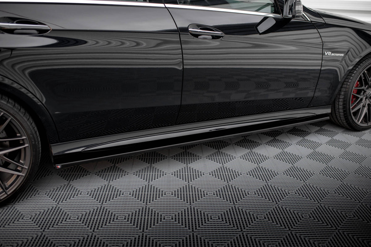 Side Skirts Diffusers suitable for Mercedes-Benz E63 AMG / AMG-Line Sedan W212 Facelift