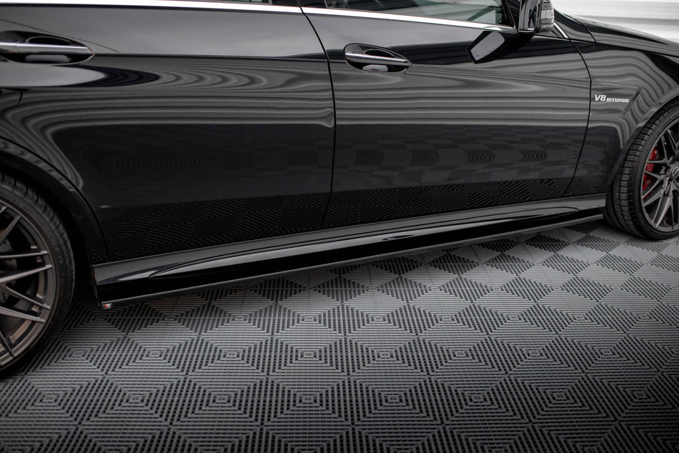Side Skirts Diffusers suitable for Mercedes-Benz E63 AMG / AMG-Line Sedan W212 Facelift
