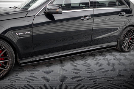 Side Skirts Diffusers suitable for Mercedes-Benz E63 AMG / AMG-Line Sedan W212 Facelift